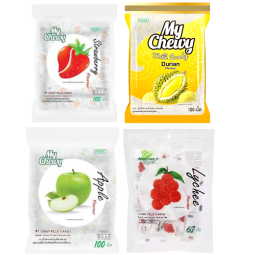 My Chewy Durian/Lychee/Strawberry/Apple