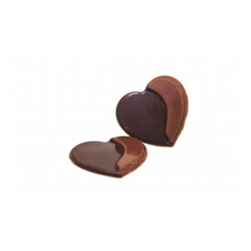 Visacar Dual Heart Shape 2pcs Chocolate